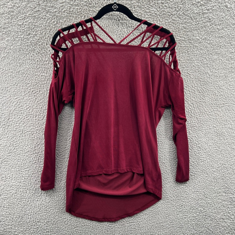 Womens Strappy Cutout Top M Dark Feminine Alternative Edgy Statement Night Out